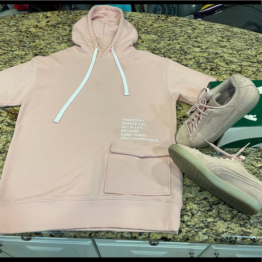 Come Get This Duo!! Pink hoodie with shoes..